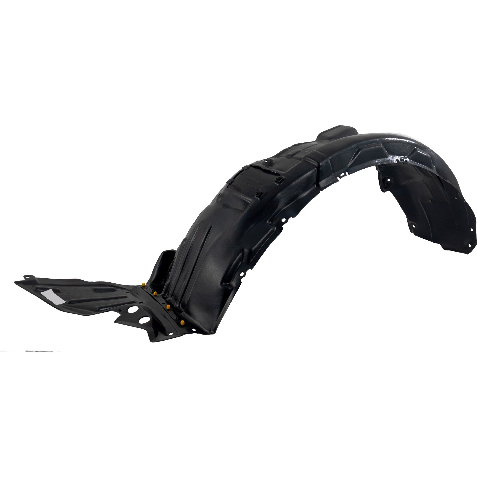 Front Fender Liner Assembly for Lexus GS350/GS450H 2013-2015, Left (Driver), Plastic - Vacuum Form with Extension Sheet, Replacement
