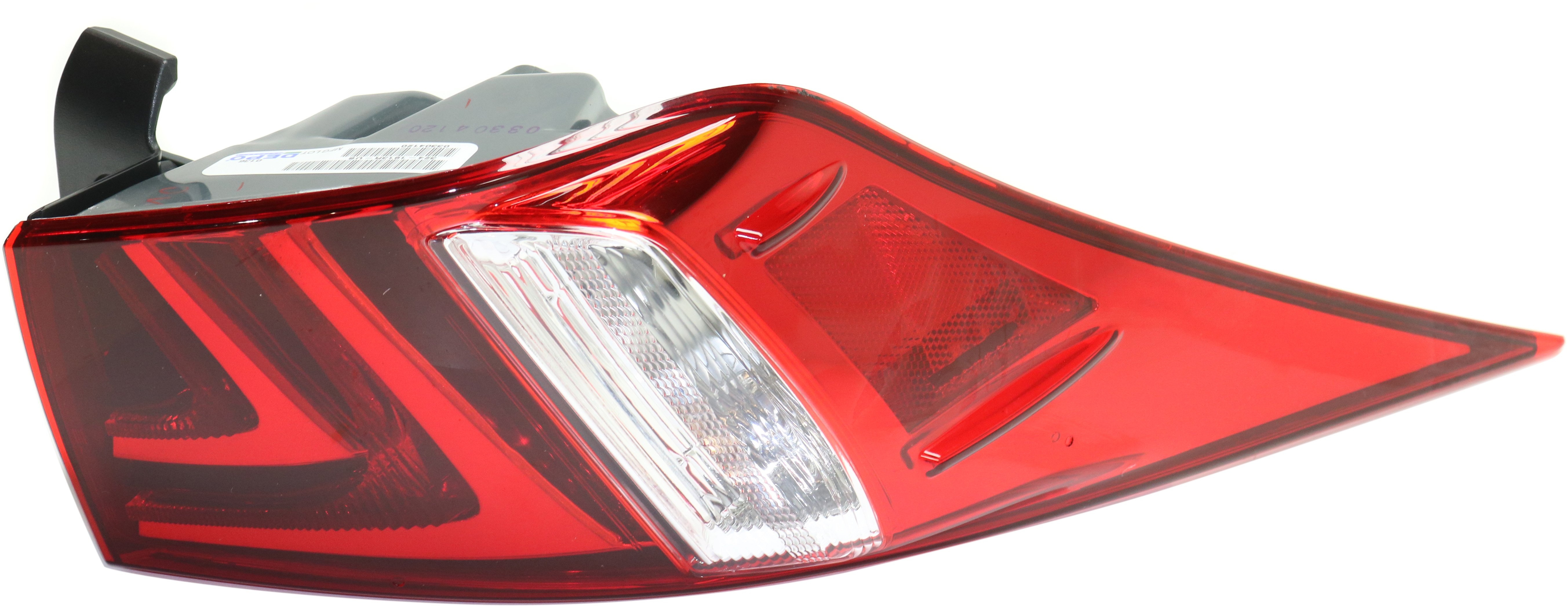 Outer Tail Light Lens and Housing for Lexus IS200T/IS250/IS300/IS350 2014-2016, Right (Passenger), Excludes C Model, Replacement