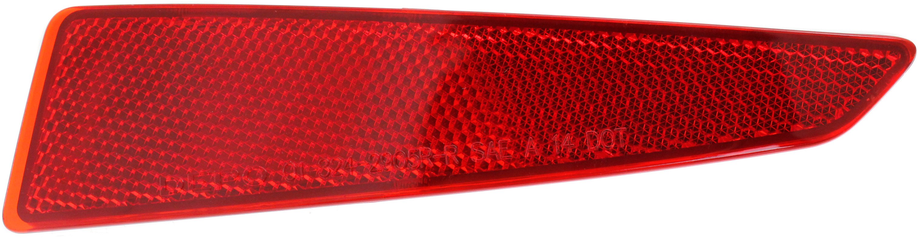 Rear Bumper Reflector Light for Lexus RX350/RX450H (2016-2019), RX350L/RX450HL (2018-2022), Right (Passenger) Side, Replacement (CAPA Certified)