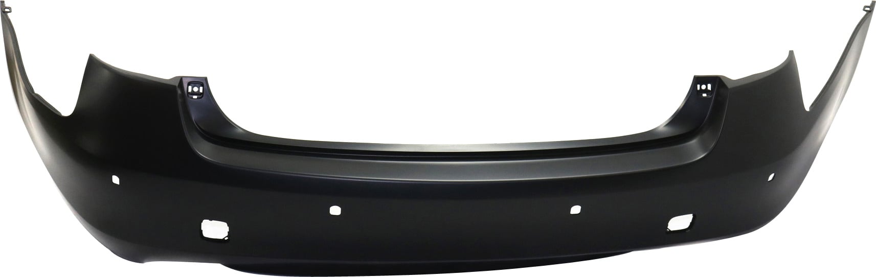 Rear Bumper Cover for Lexus GS350/GS460/GS450H (2008-2011), Primed (Ready to Paint), with Park Assist Sensor Holes, Replacement