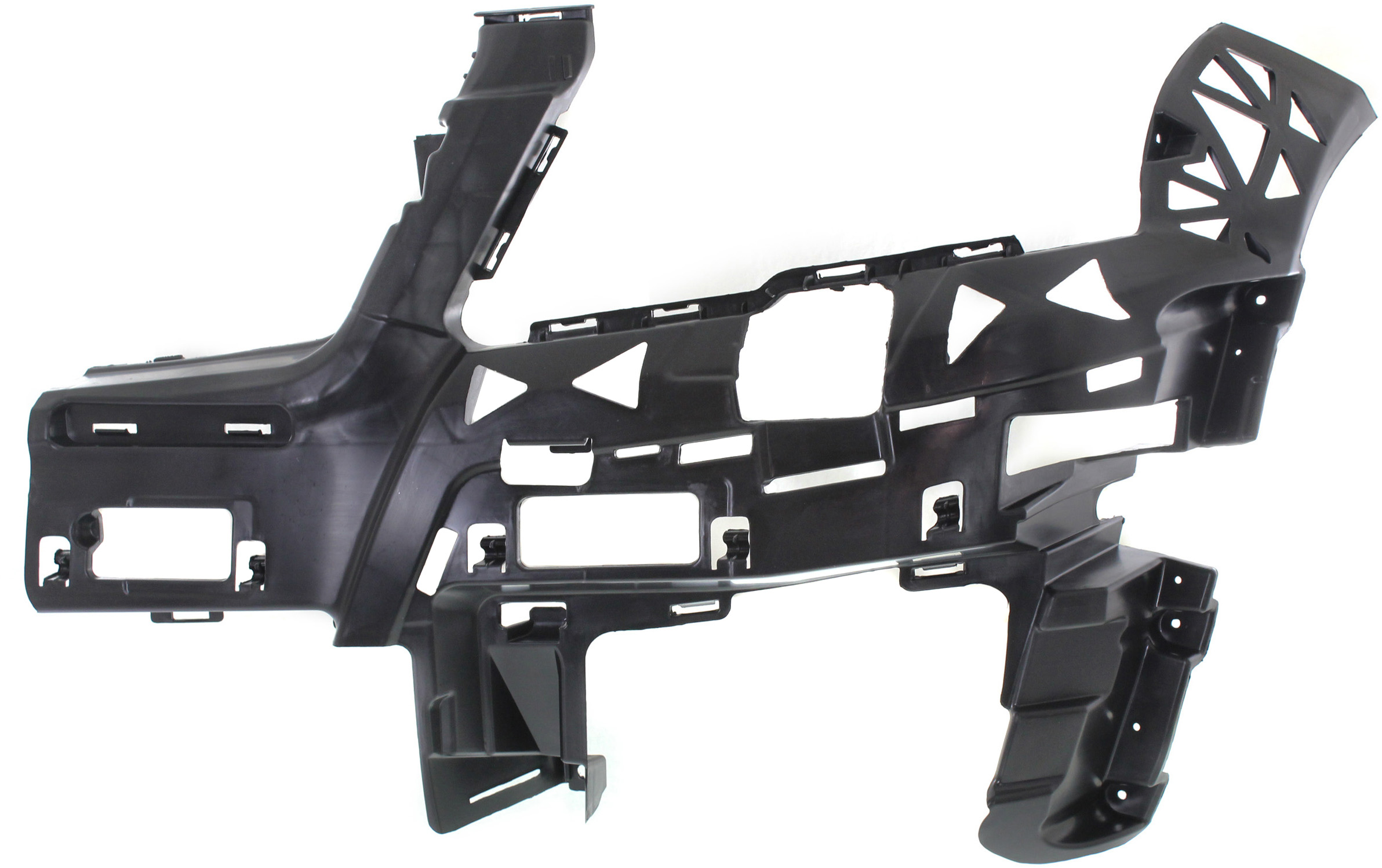 Front Bumper Bracket for Mercedes-Benz GLK-Class 2010-2012, Left (Driver) Side, Base Carrier, Plastic, without AMG Styling Package, Replacement