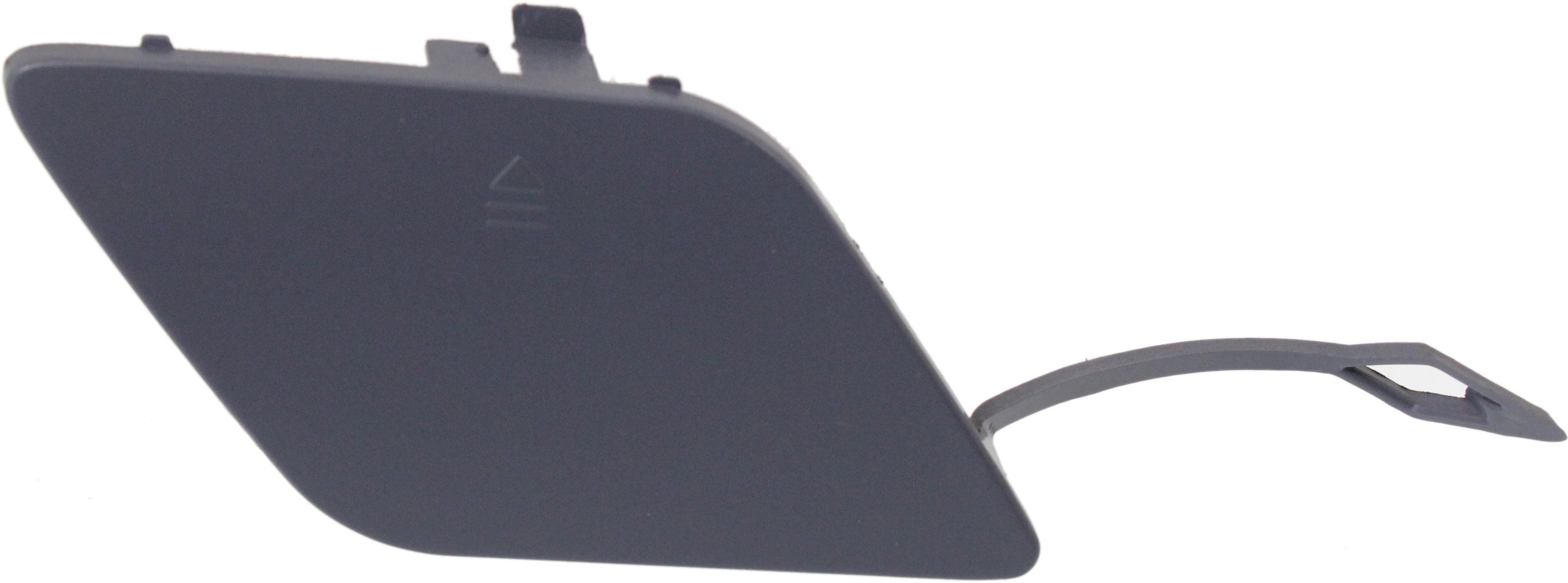Front Bumper Tow Hook Cover for Mercedes-Benz C-Class 2012-2015, Right (Passenger), Primed (Ready to Paint), with AMG Package, (Excluding C63 Model), Coupe/Sedan 2012-2014, Replacement