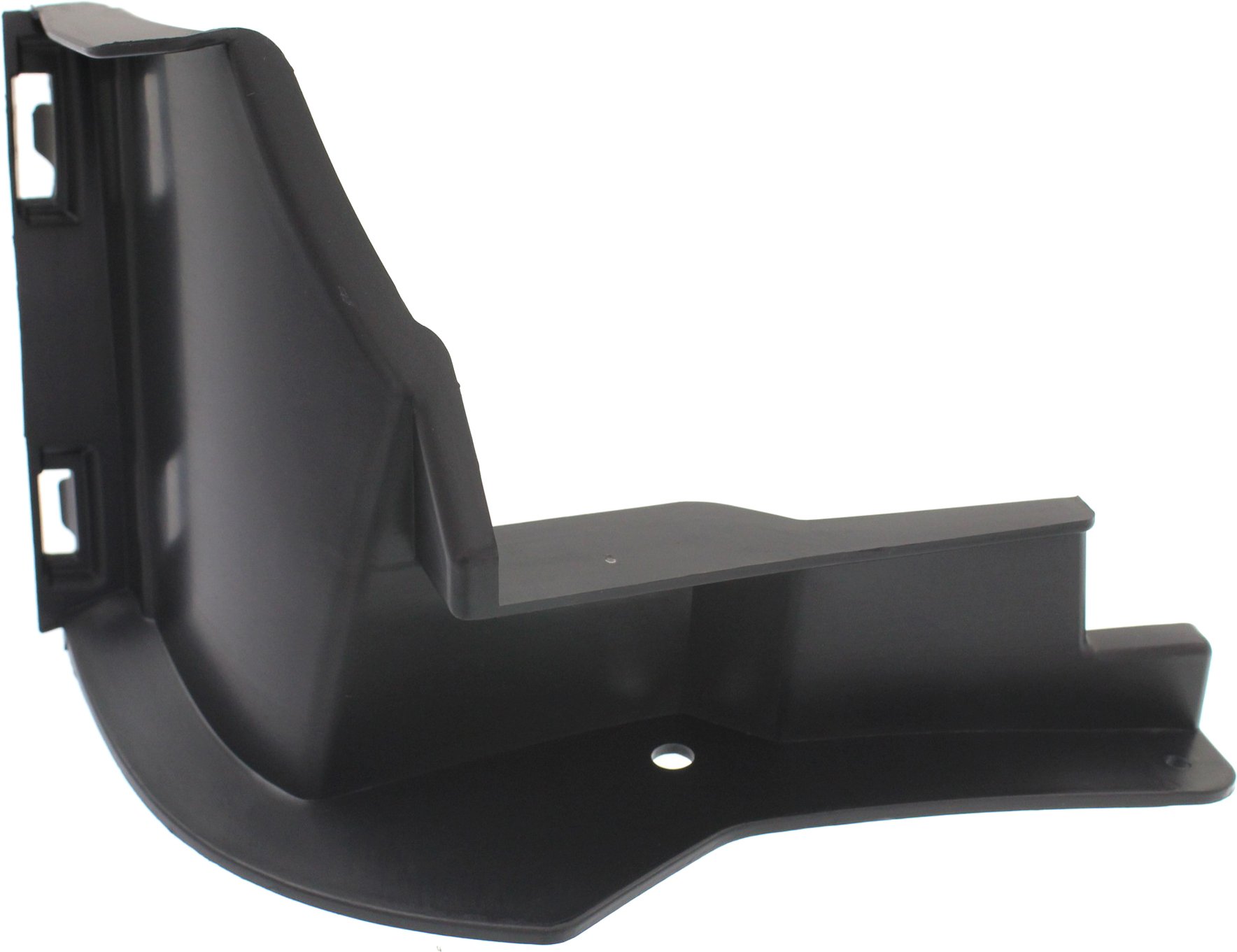 Front Bumper Retainer for Mercedes-Benz C-Class 2012-2014, Left (Driver), Inner, Black, with AMG Package, Coupe/Sedan, Replacement
