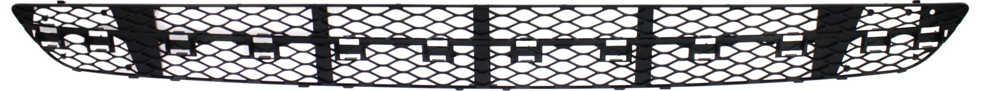 Front Bumper Grille for Mercedes-Benz E-Class 2003-2006, Center Position, Black, with Avantgarde Package, with Sport Package, without AMG Styling Package, Sedan/(Wagon 2004-2006), Replacement