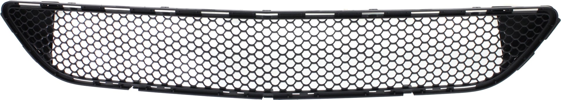 Front Bumper Grille for Mercedes Benz C-Class 2008-2011, Center Position, Textured, with AMG Styling Package, Excluding C63 Model, Replacement