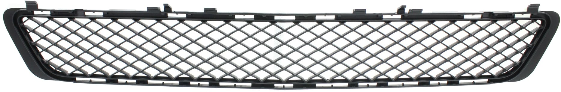 Front Bumper Grille for Mercedes-Benz E-Class 2010-2013, Textured Black, without AMG Package, Excludes E63 AMG Model, Sedan/Wagon, Replacement