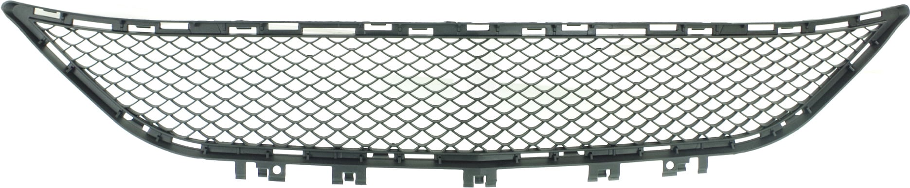 Front Bumper Grille for Mercedes-Benz E-Class 2014-2016, Center Placement, Textured, with AMG Styling Package, Excluding E63 Model, Suitable for Sedan/Wagon, Replacement (CAPA Certified)