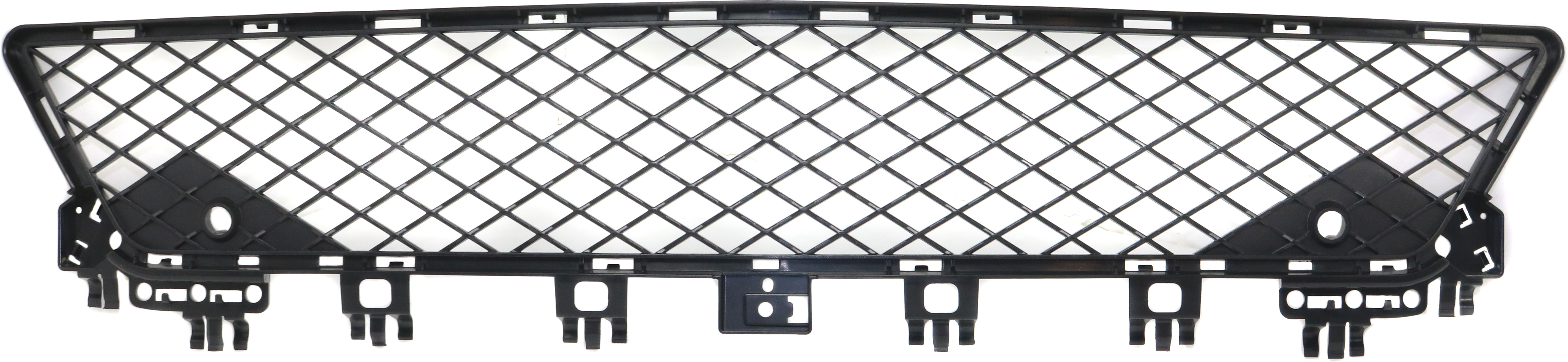 Front Bumper Grille for Mercedes C-Class 2012-2015, Center, Textured, with AMG Package, Coupe/Sedan 2012-2014, Replacement