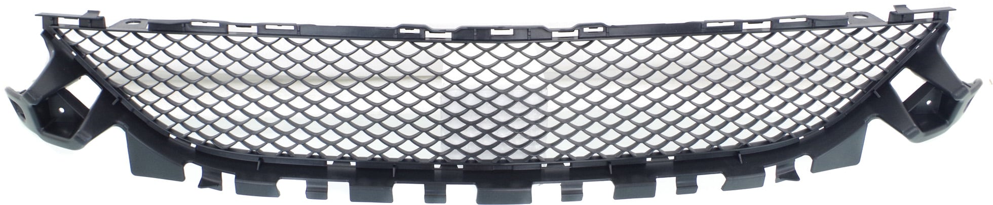 Front Bumper Grille for Mercedes-Benz C-Class 2015-2018, Center, Textured Black, with AMG Styling Package, Excluding C63/C350, Convertible/Coupe/Sedan, Replacement