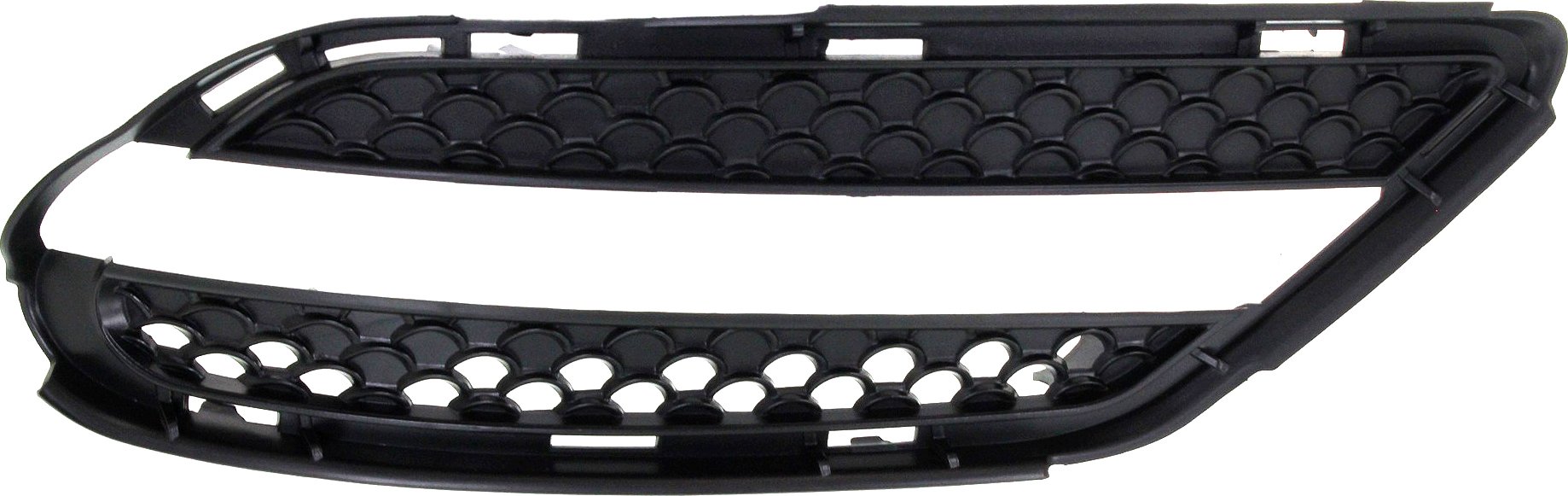 Front Bumper Grille for Mercedes-Benz S-Class 2007-2013, Right (Passenger) Outer, with Sport and Light Package, Excluding S63/S65 Models, Replacement