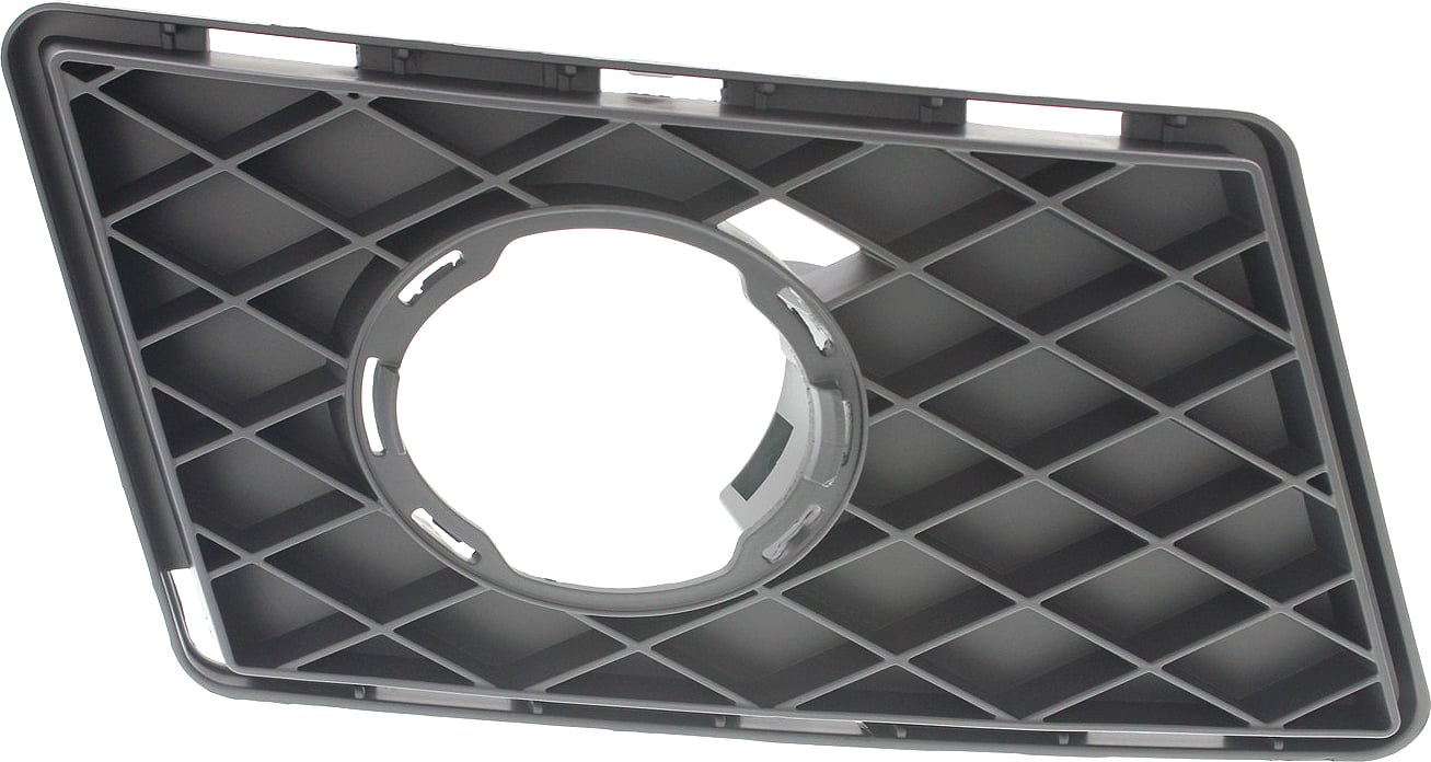 Front Fog Light Molding for Mercedes-Benz GLK-Class 2010-2012, Right (Passenger), Primed (Ready to Paint), Without Optical OffRoad and AMG Style Package (Round type), Replacement