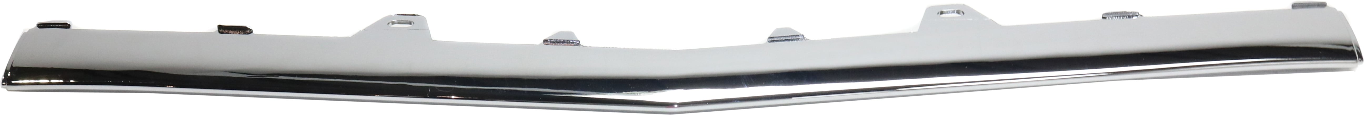 Front Bumper Molding for Mercedes-Benz E-Class 2014-2016, Center Placement, Chrome, with AMG Styling Package, Excludes E63 (Sedan 2014)/Wagon, Replacement