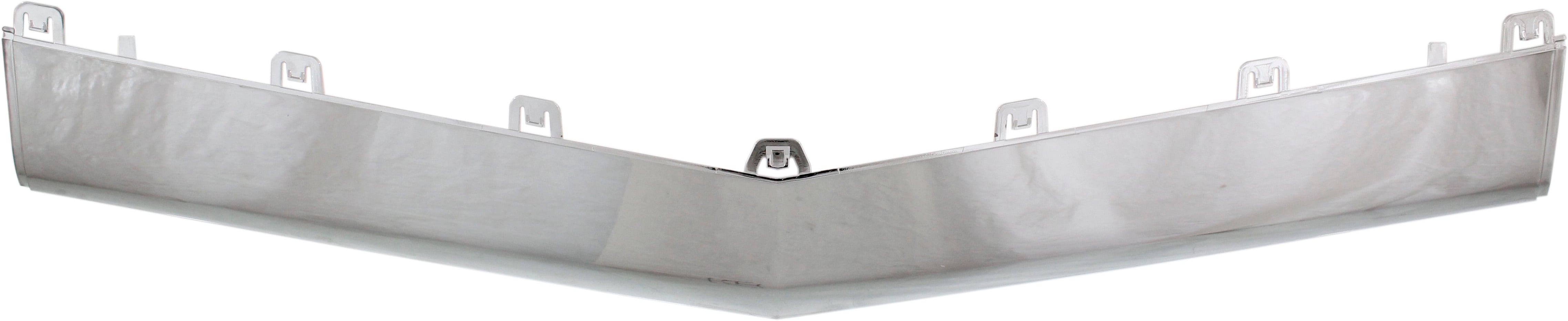 Front Bumper Molding for Mercedes-Benz E-Class 2014-2017, Center Position, Chrome, with AMG Styling Package, without Night Package, Convertible/Coupe, Replacement