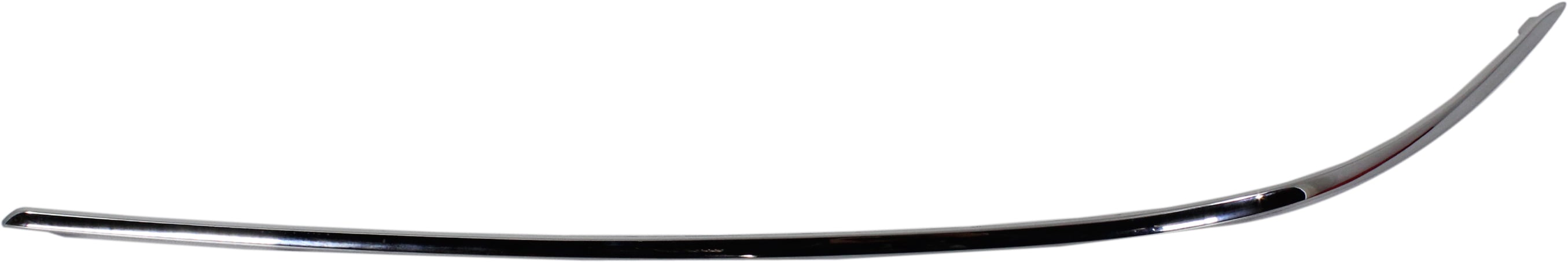 Front Bumper Molding for Mercedes-Benz E-Class 2010-2013, Outer, Chrome, without AMG Styling Package, Sedan/Wagon, Left (Driver), Replacement