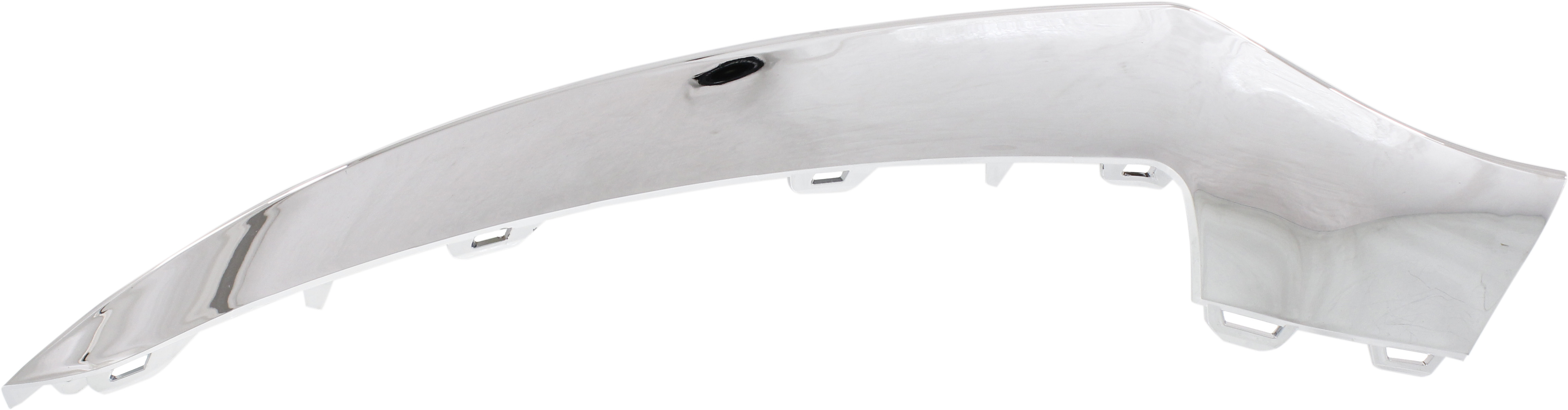 Front Bumper Molding for Mercedes-Benz E-Class 2014-2017, Left (Driver), Chrome, with AMG Styling Package, without Night Package, Convertible/Coupe, Replacement