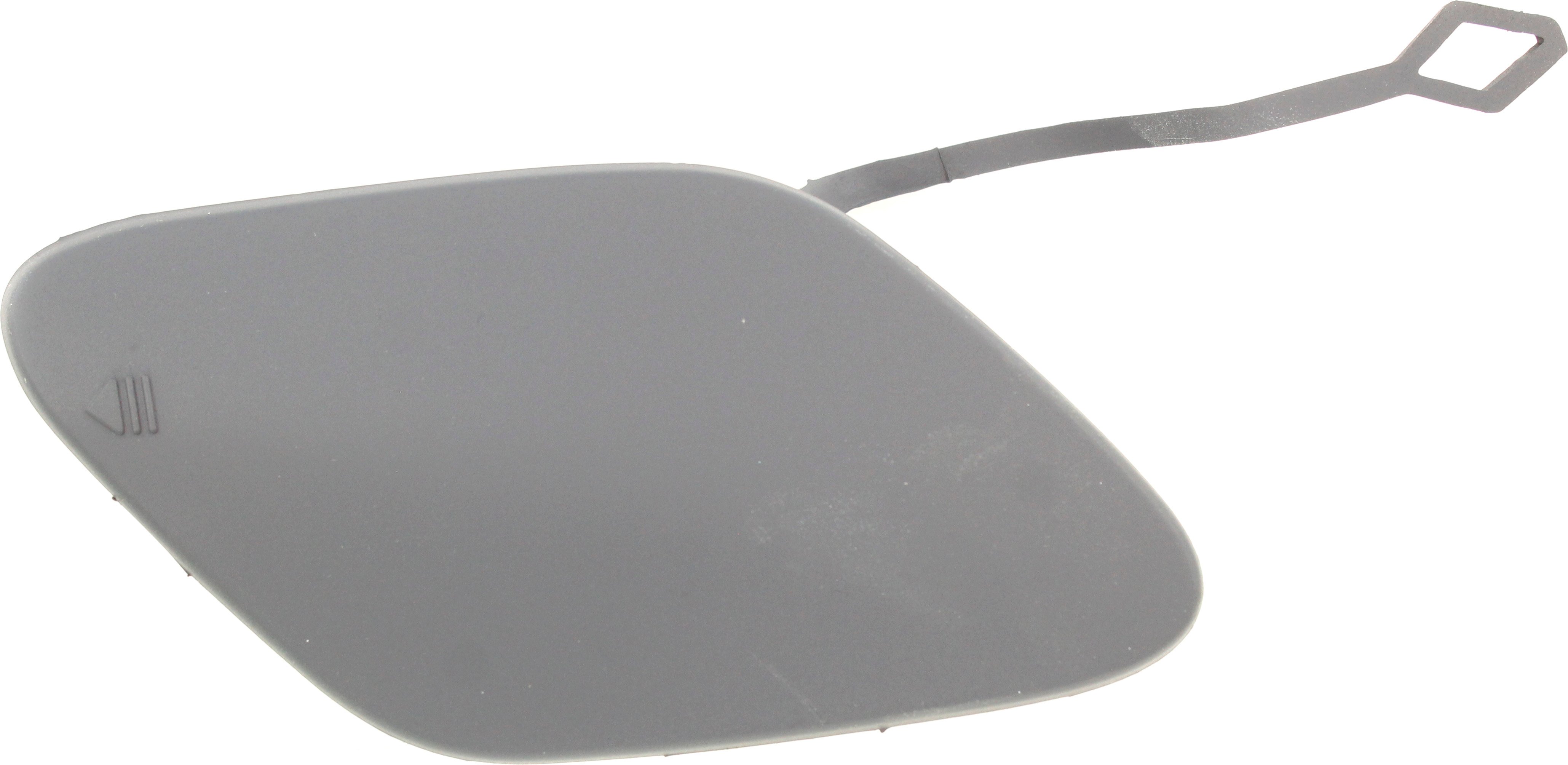 Front Bumper Tow Hook Cover for Mercedes-Benz E-Class 2014-2016, Sedan/Wagon, Primed (Ready to Paint), with AMG Styling Package, Replacement