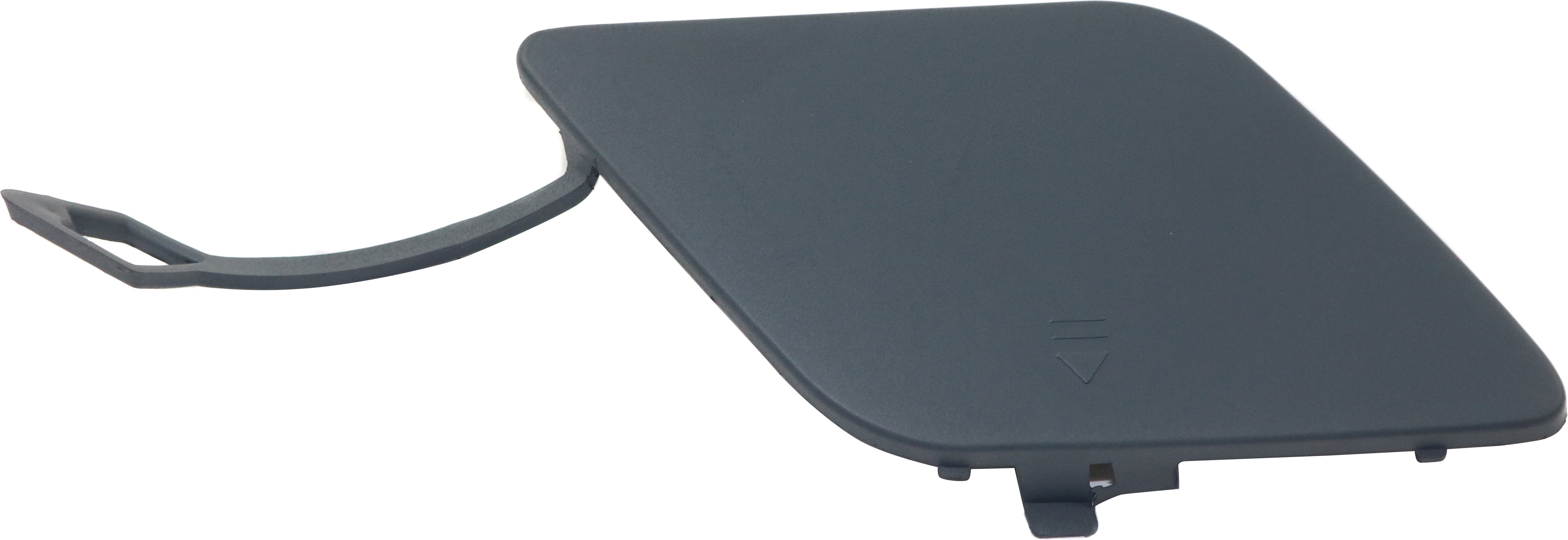 Front Bumper Tow Hook Cover for Mercedes C-Class 2012-2015, Right (Passenger), Primed (Ready to Paint), without AMG Package, Excludes C63 Model, Coupe/Sedan 2012-2014, Replacement
