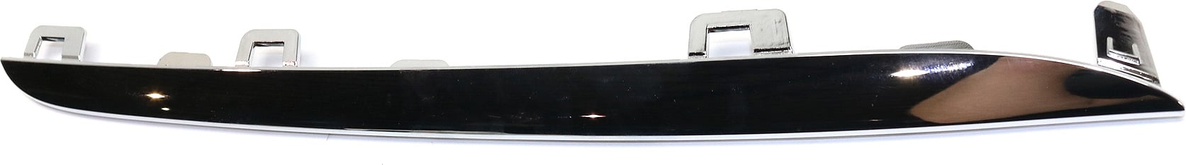 Grille Molding Upper Right (Passenger) for Mercedes-Benz C300, C400 2015-2018, Chrome, without Luxury Package, Sedan, Replacement