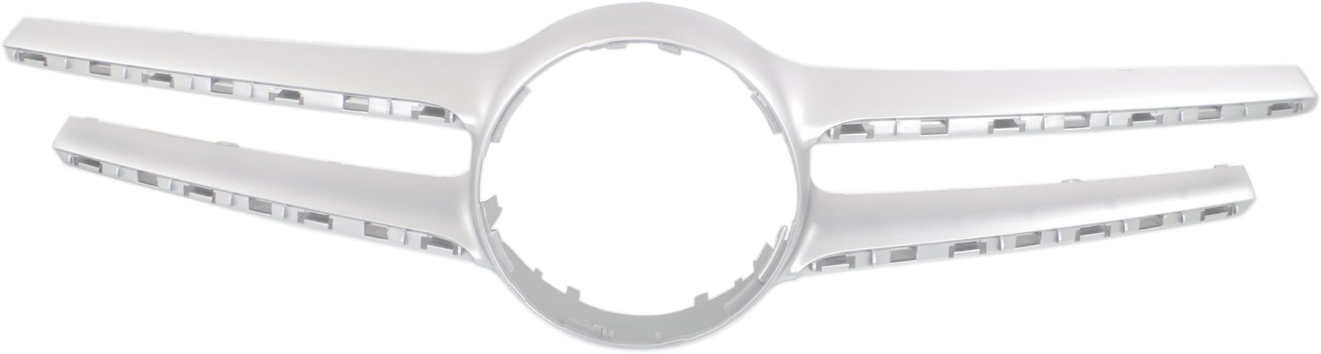 Grille Cover for Mercedes E-Class 2014-2016, Silver, with AMG Styling Package, without Camera, Fits Sedan/Wagon, Replacement
