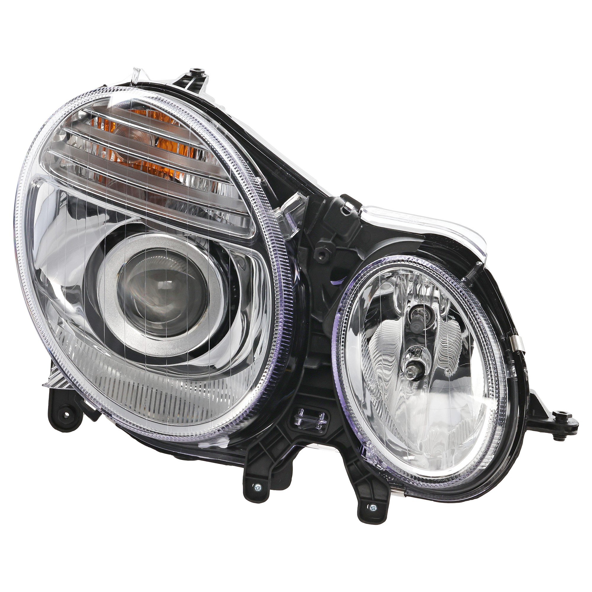 Headlight Assembly for Mercedes-Benz E-Class 2007-2009, Right (Passenger) Side, Halogen, Effective from 6-30-2006, Replacement (CAPA Certified)