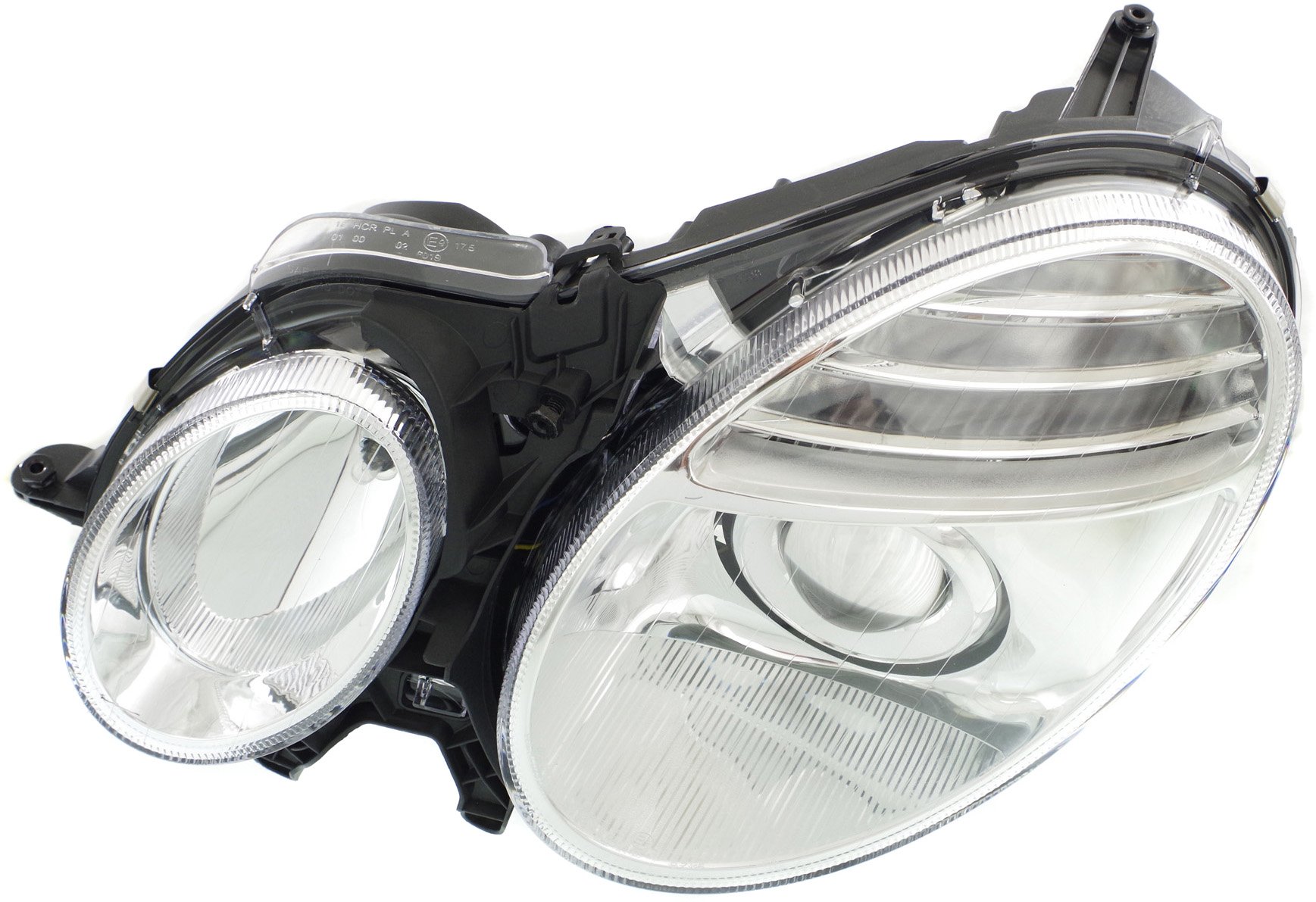 Headlight for Mercedes Benz E-Class 2003-2009, Left (Driver) Side, with Lens and Housing, HID/Xenon, Without HID Kit, Without Curve Lighting System, Replacement