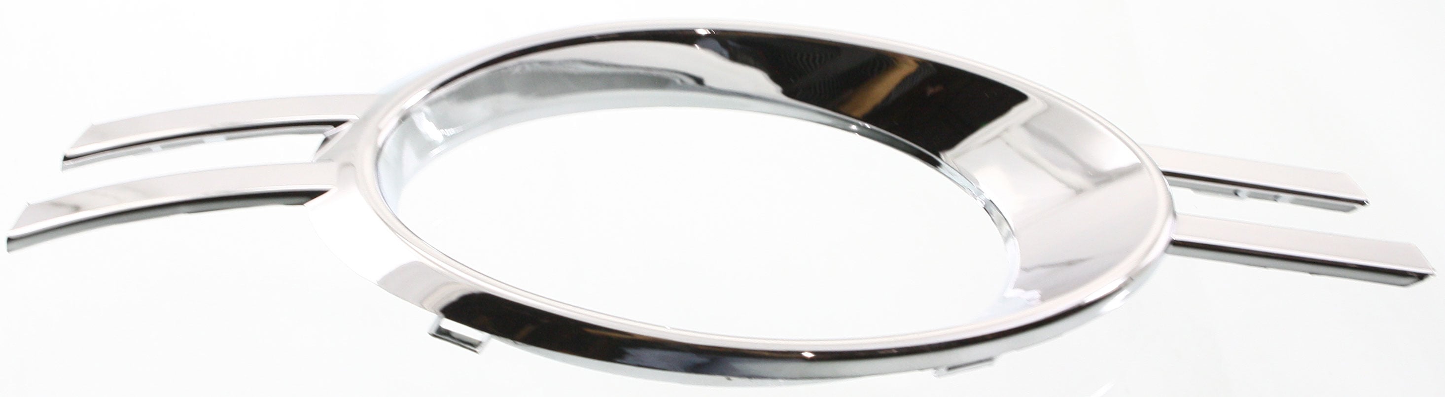 Front Fog Light Molding for Mercedes C-Class 2008-2011, Chrome, Right (Passenger), with Sport Package, for Models with Bi-Xenon Headlights, Replacement