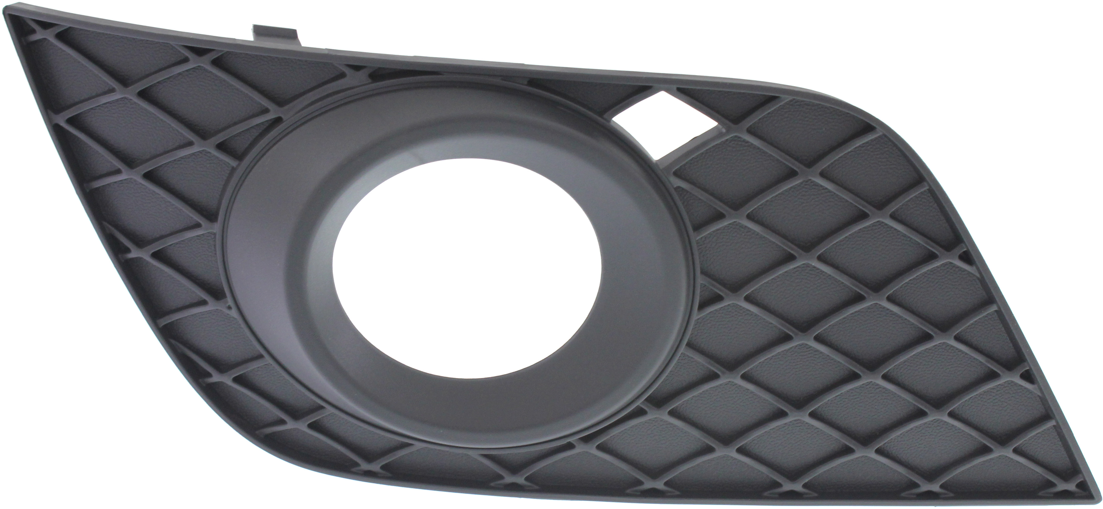 Front Fog Light Molding for Mercedes-Benz M-CLASS 2008-2011, Right (Passenger) Side, Textured Black Finish, without Sport Package, with AMG Styling Package and Curve Lighting, Replacement