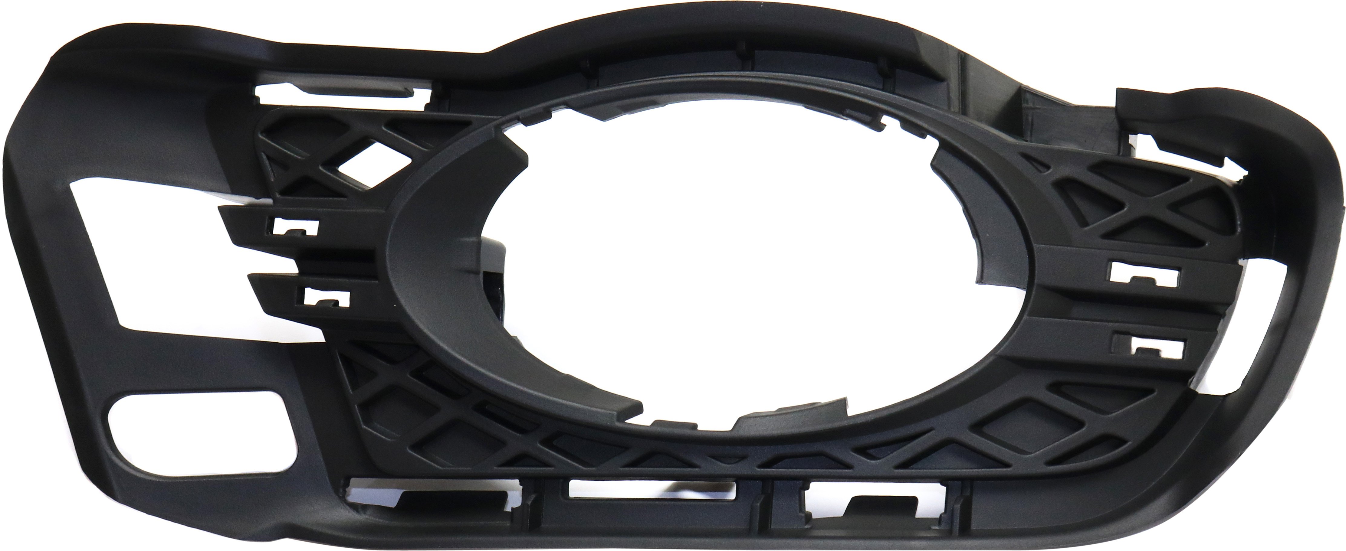 Front Fog Light Molding for Mercedes-Benz C-Class 2008-2011, Right (Passenger) Side, Textured Black, excluding AMG Package, with Sport Package and Bi-Xenon Headlights, Replacement
