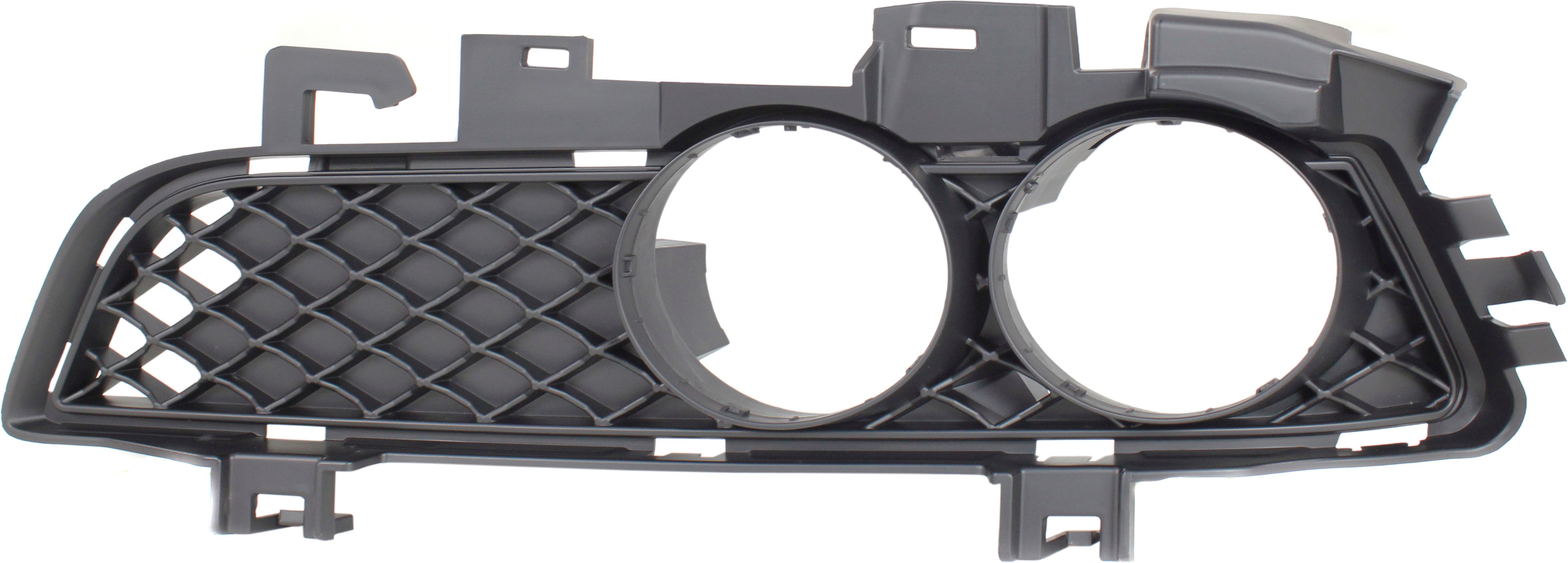 Front Fog Light Molding for Mercedes E-Class 2010-2013, Left (Driver), Primed (Ready to Paint), without AMG Package and Cornering Lights, with Daylight, Convertible/Coupe, Replacement