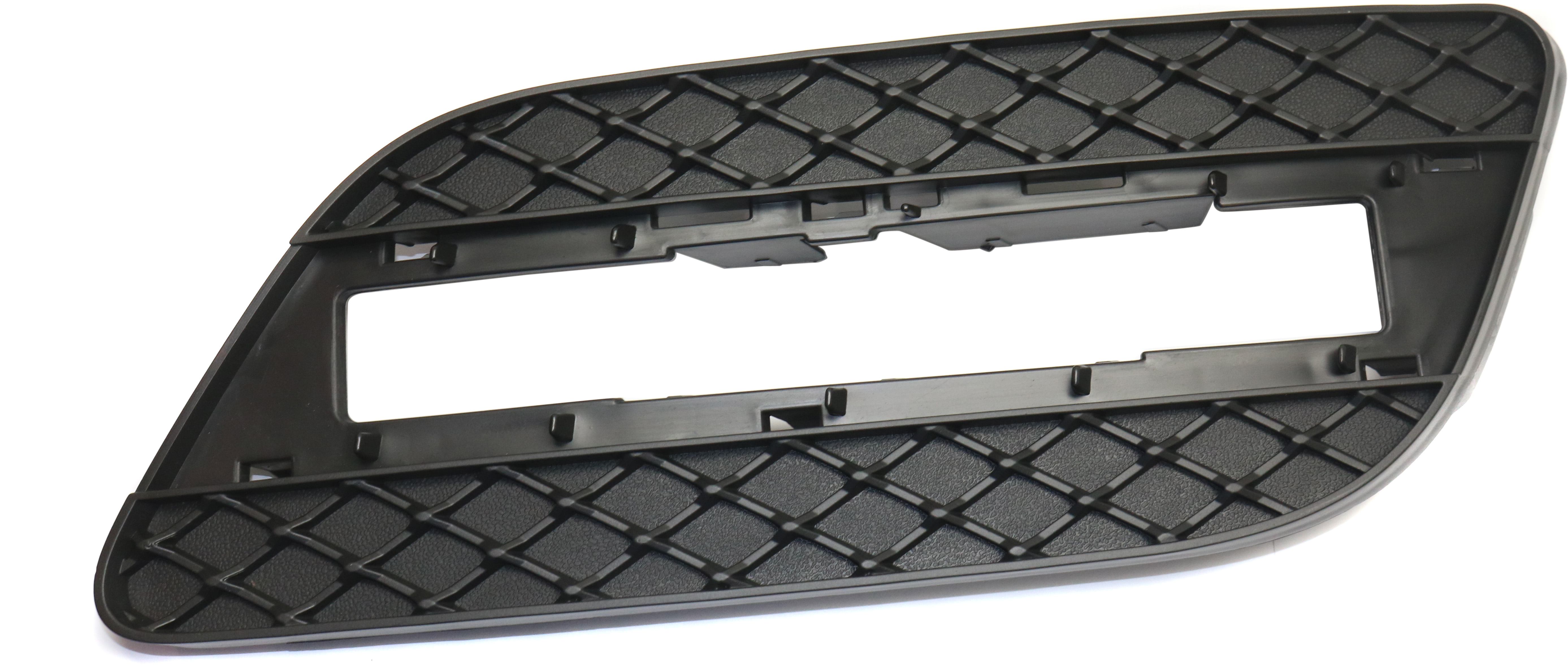 Front Bumper Grille for Mercedes ML250/ML350 2012-2015, Right (Passenger) Outer, Textured Black, Without AMG Styling Package, Replacement