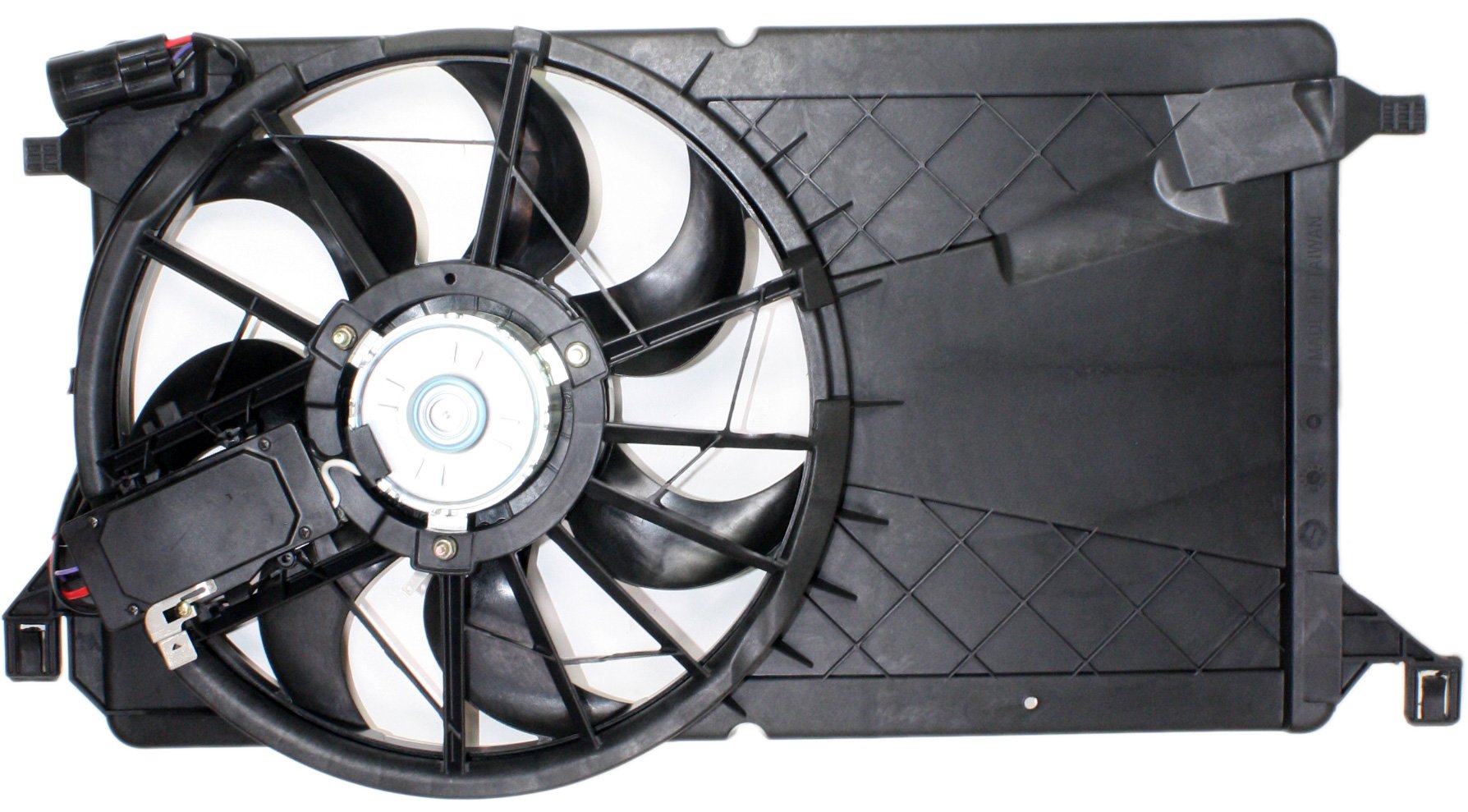 Radiator Fan Assembly for Mazda 3 Models 2004-2009, Without Turbo, Includes Control Module, Replacement