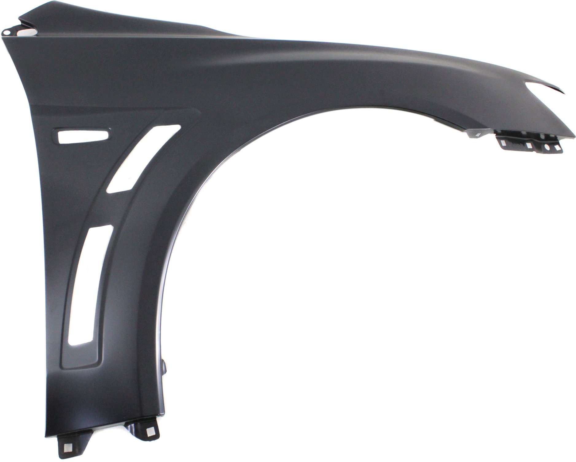 Front Fender for Mitsubishi Lancer 08-15, Right (Passenger), Primed (Ready to Paint), Evolution Model, Steel, Replacement