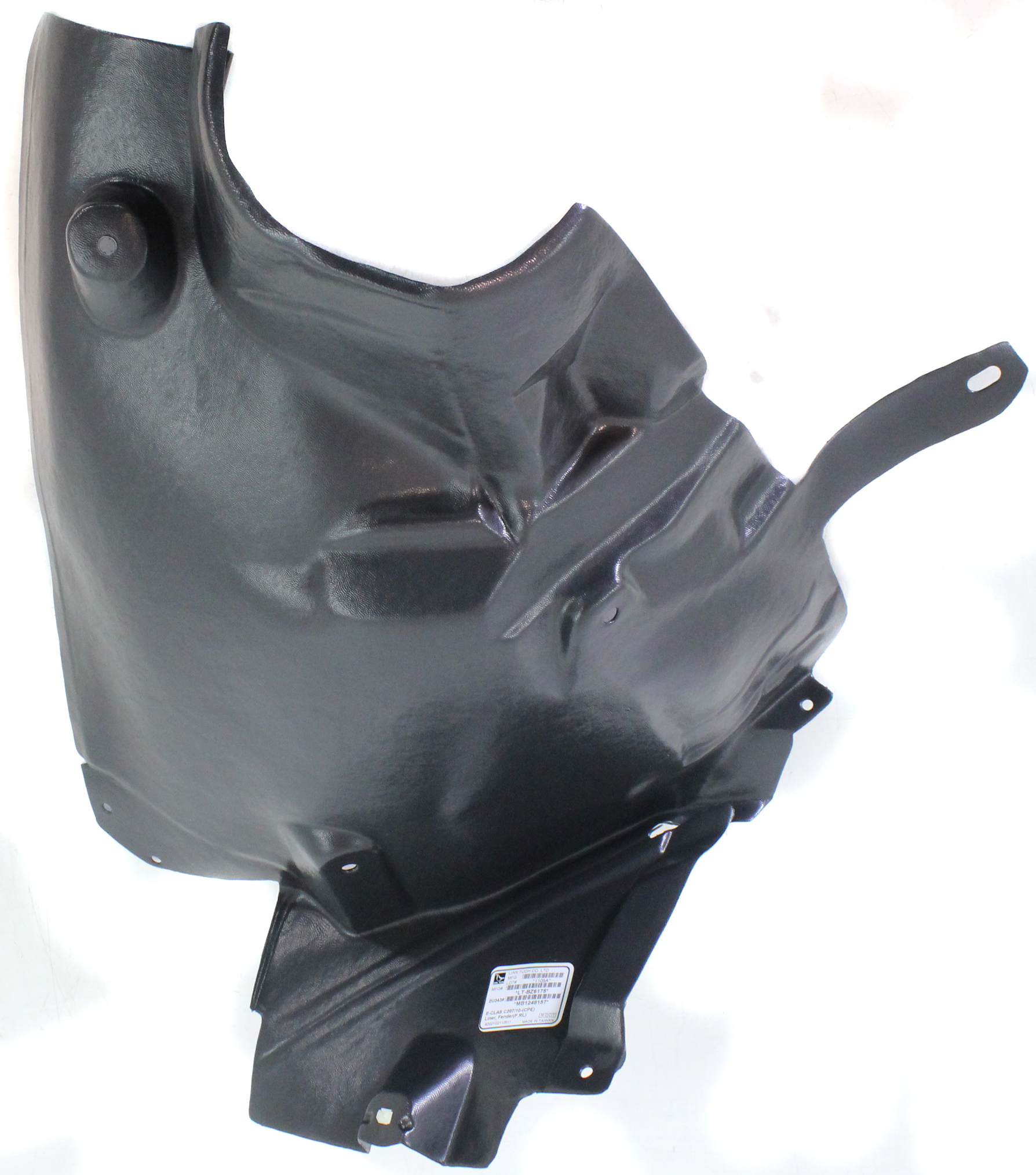 Front Fender Liner for Mercedes-Benz E-Class 2010-2017, Left (Driver), Rear Section, Convertible/Coupe, Replacement