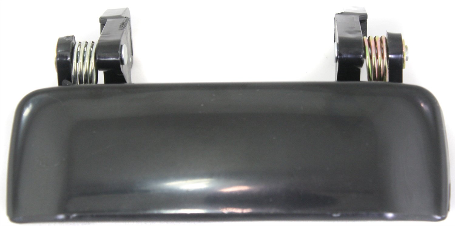 Smooth Black Front Exterior Door Handle for Ford Ranger 2001-2011/Mazda Pickup 2001-2010, Right (Passenger)=Left (Driver), Replacement