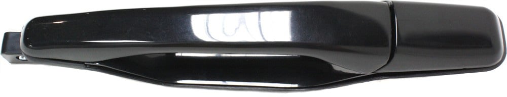Smooth Black Plastic Rear Exterior Door Handle for Mitsubishi Lancer 2002-2007 / Outlander 2003-2006, Left (Driver), Replacement