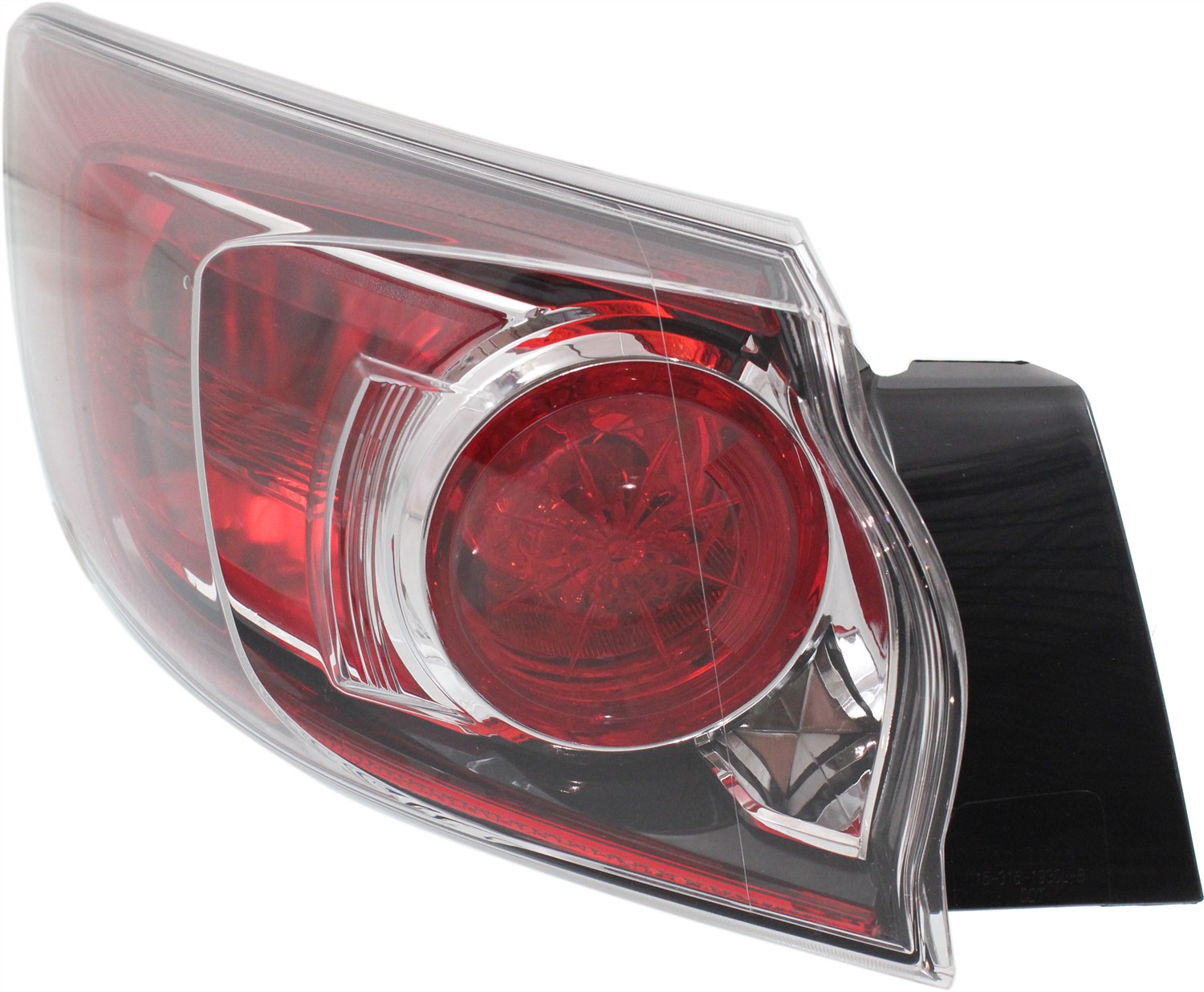 Tail Light Assembly for Mazda 3 Hatchback 2010-2013, Halogen/Standard Type, Left (Driver) Side, Replacement