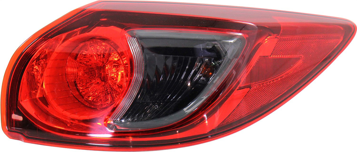 Tail Light Assembly for Mazda CX-5 2013-2016, Right (Passenger) Side, Outer, Halogen, Replacement