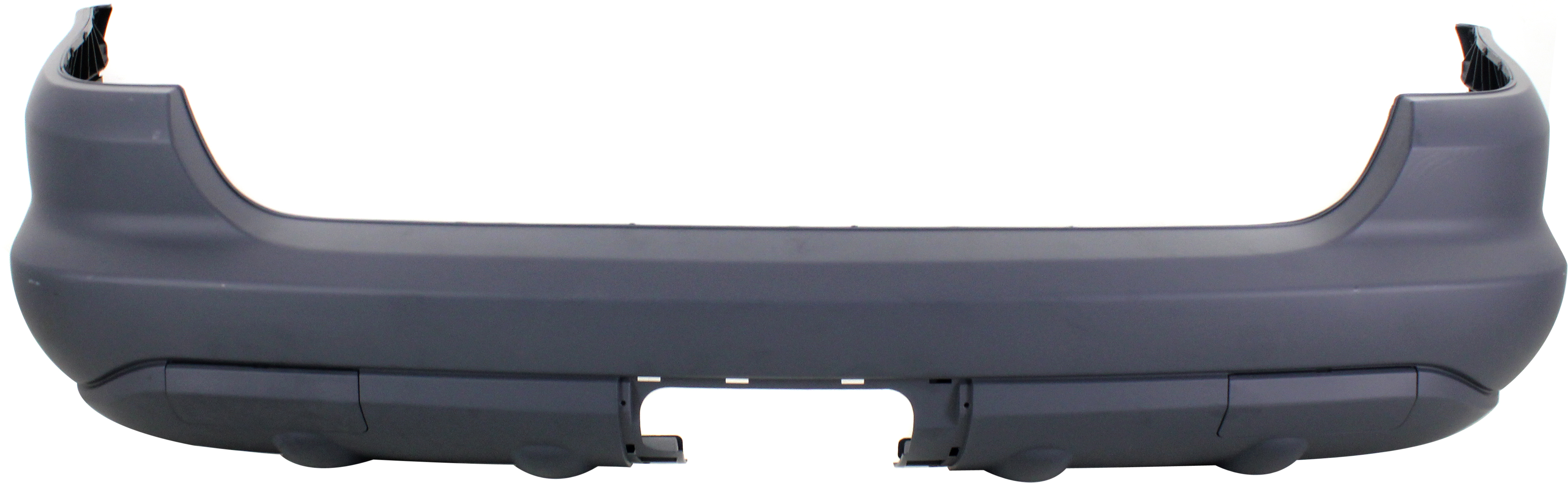 Rear Bumper Cover for Mercedes-Benz M-Class 2002-2005, Primed (Ready to Paint), with Trailer Hitch Hole, Excluding Parktronic Holes and Styling Package, Replacement