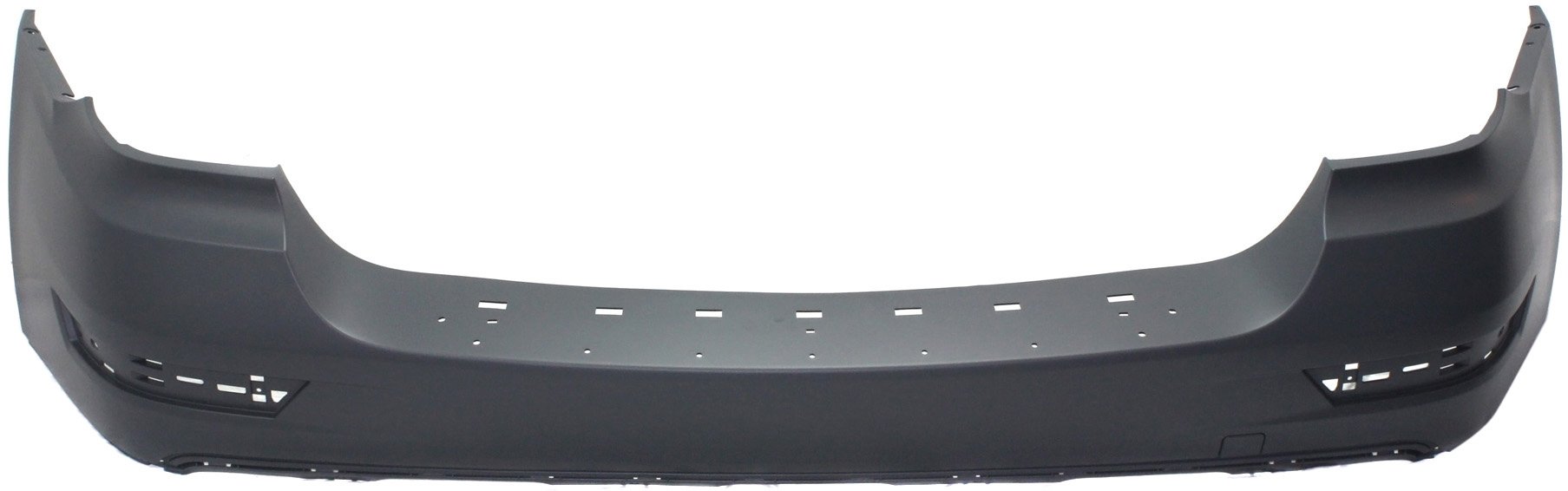 Rear Bumper Cover for Mercedes-Benz M-Class 2006-2011, Upper, Primed (Ready to Paint), with Sport Package, without Parktronic Holes, Excluding Hybrid Model, Replacement