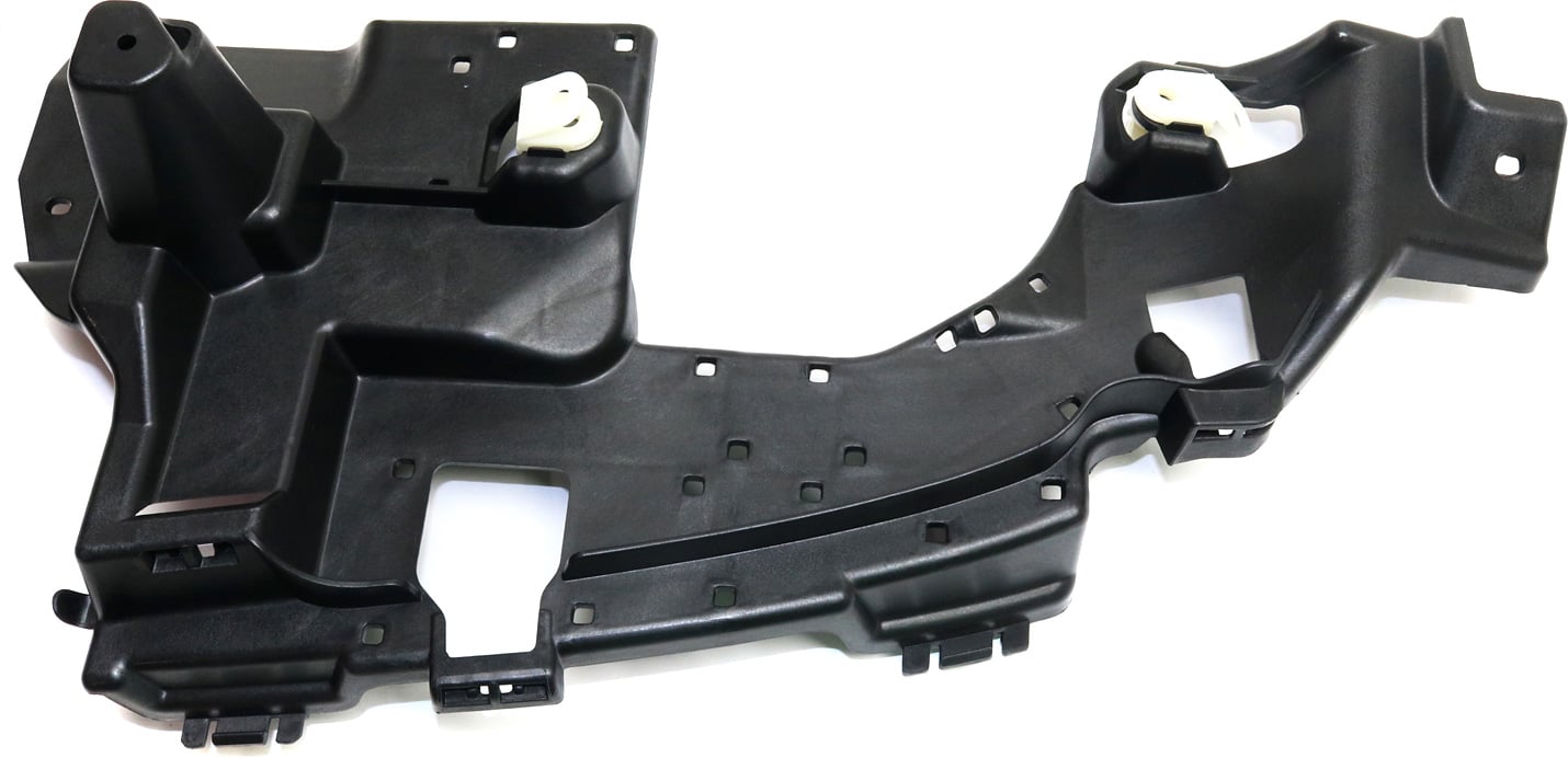 Rear Bumper Bracket for Mercedes-Benz C-Class 2015-2018, Left (Driver) Side, Cover, Plastic, with AMG Package, Sedan, Excluding C350e/C63, Replacement