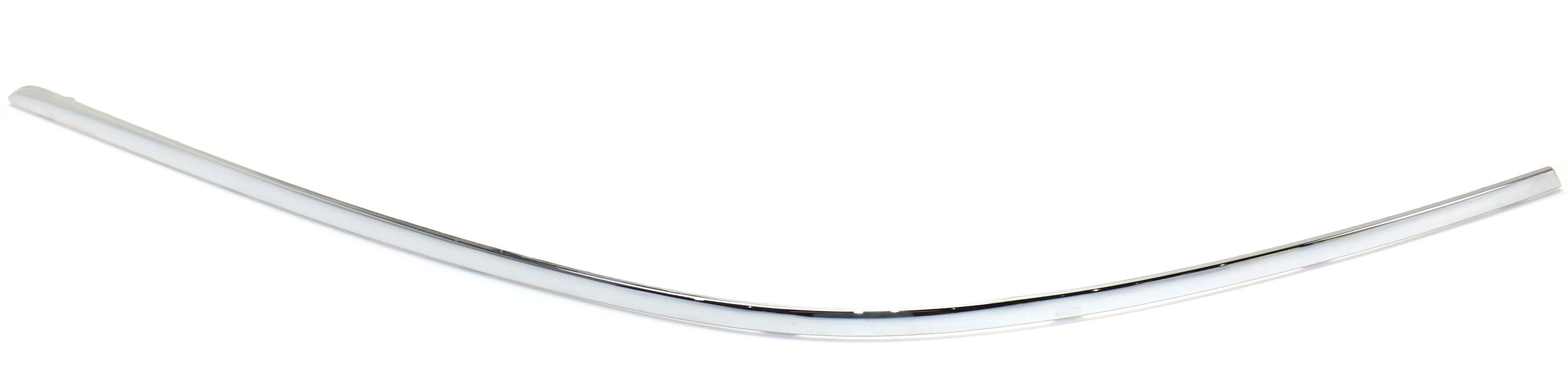 Rear Bumper Molding for Mercedes-Benz C-Class 2012-2014, Left (Driver), Outer, Chrome, without Sport Package, Replacement
