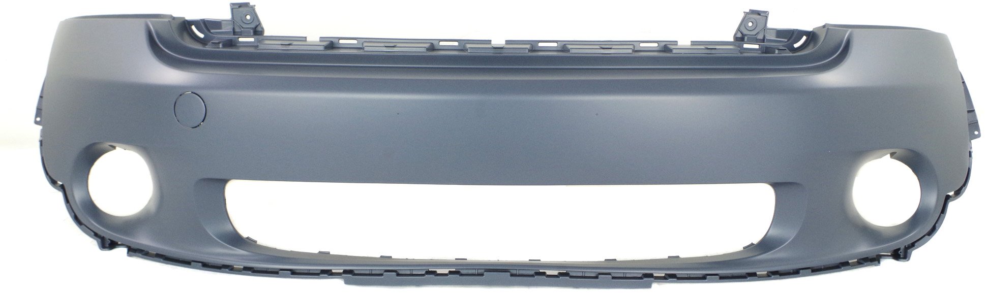 Front Bumper Cover for Cooper Countryman 2011-2016, Primed (Ready to Paint), Without Holes for Chrome Trim, Base Model, Replacement