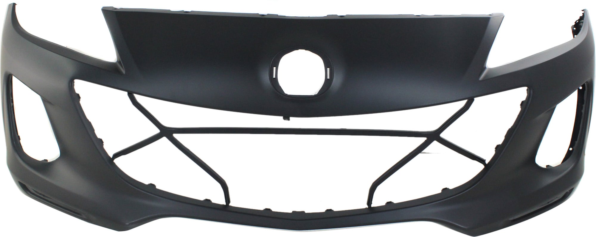 Front Bumper Cover for 2012-2013 Mazda 3 Hatchback/Sedan, 2.0L/2.5L, Primed (Ready to Paint), Replacement