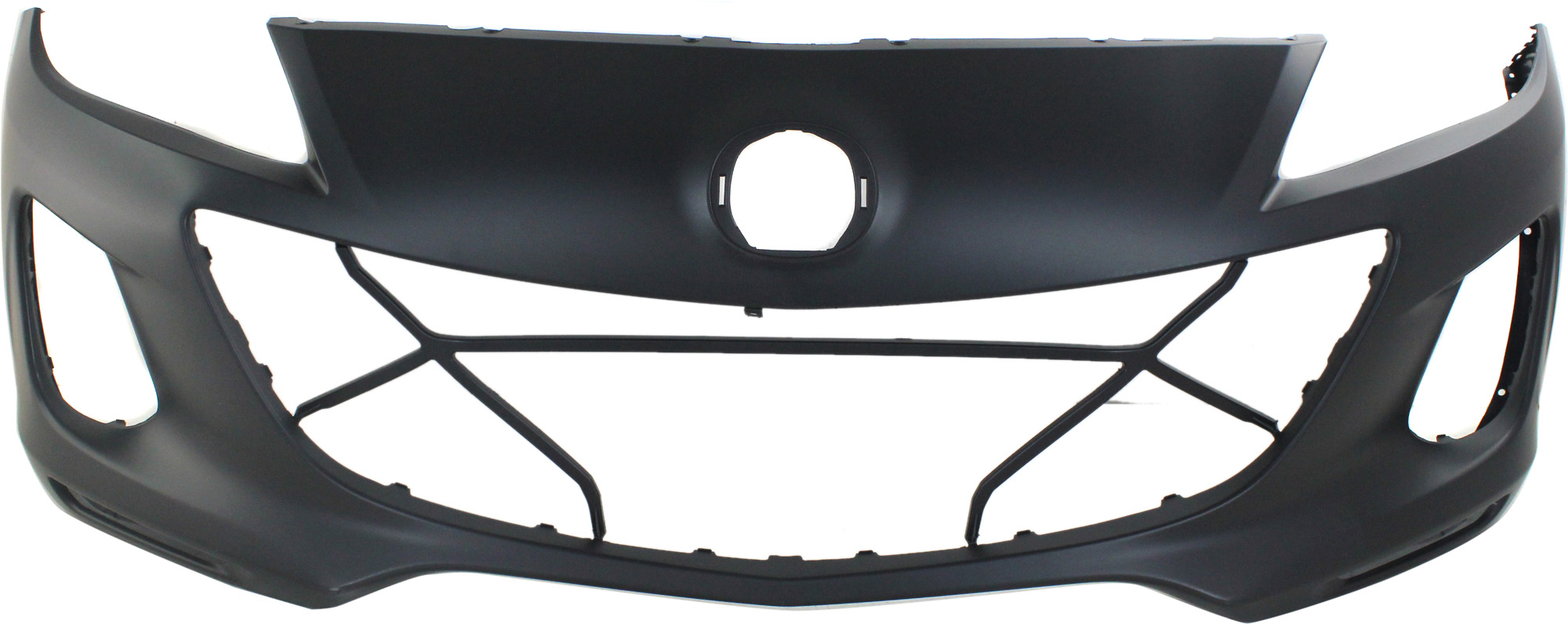 Front Bumper Cover for 2012-2013 Mazda 3 Hatchback/Sedan, 2.0L/2.5L, Primed (Ready to Paint), Replacement (CAPA Certified)