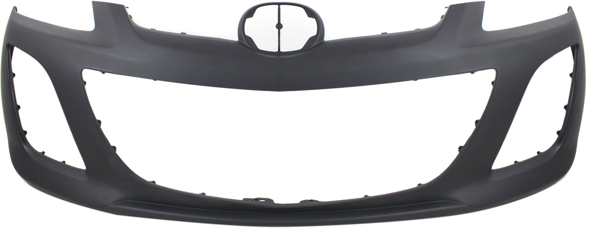 Front Bumper Cover for Mazda CX-7 2010-2012, Primed (Ready to Paint), with Textured Lowered Area, Replacement (CAPA Certified)