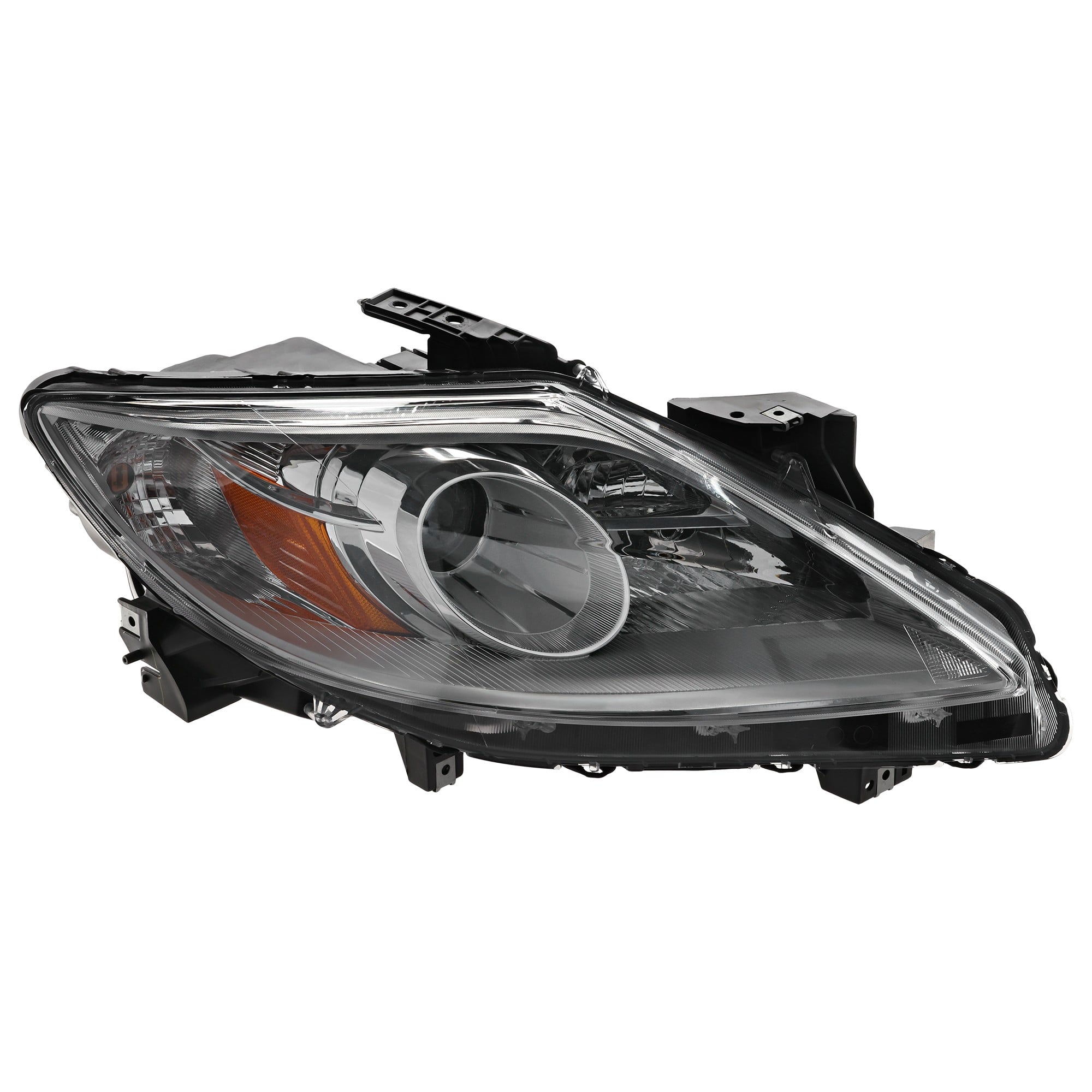Headlight for Mazda CX-9 2010-2012 Right (Passenger), Lens and Housing, Halogen, Excluding Grand Touring Model, Replacement (CAPA Certified)