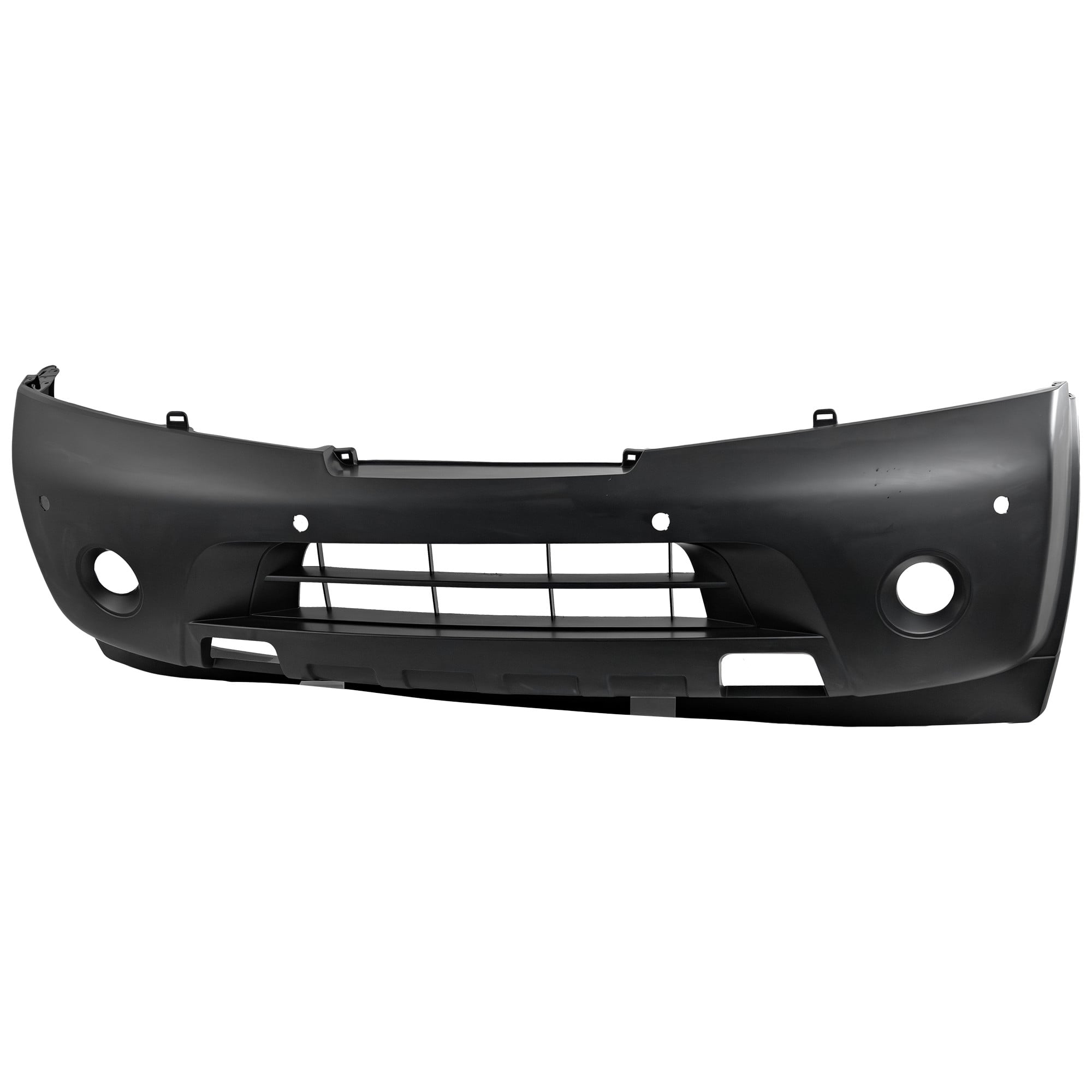Front Bumper Cover for Nissan Armada 2008-2015, Primed (Ready to Paint), with Park Distance Sensors, Replacement