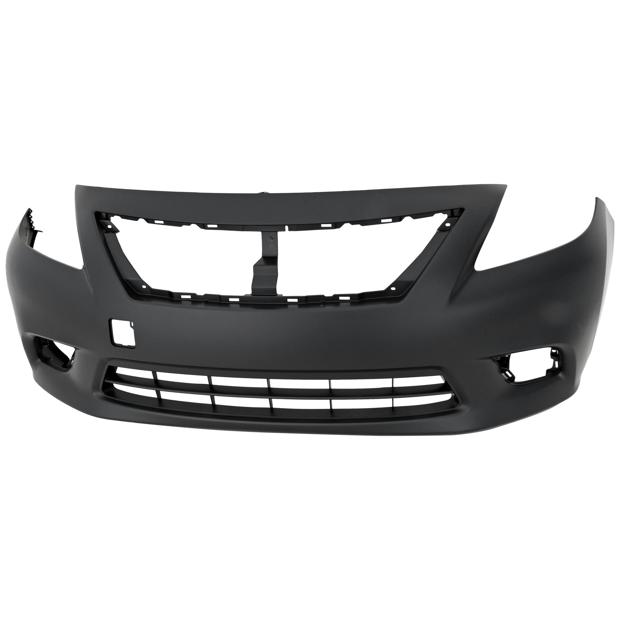 Front Bumper Cover for Nissan Versa 2012-2014 Sedan, Primed (Ready to Paint), Suitable for Manual and Automatic (4 Speed) Transmission, Replacement