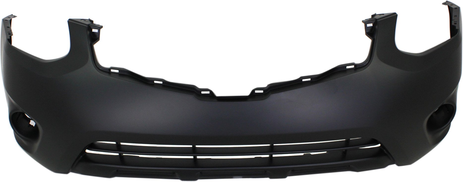 Front Bumper Cover for Nissan Rogue 2011-2013, Rogue Select 2014-2015, Primed (Ready to Paint), Fits S, SL, SV Models, Replacement