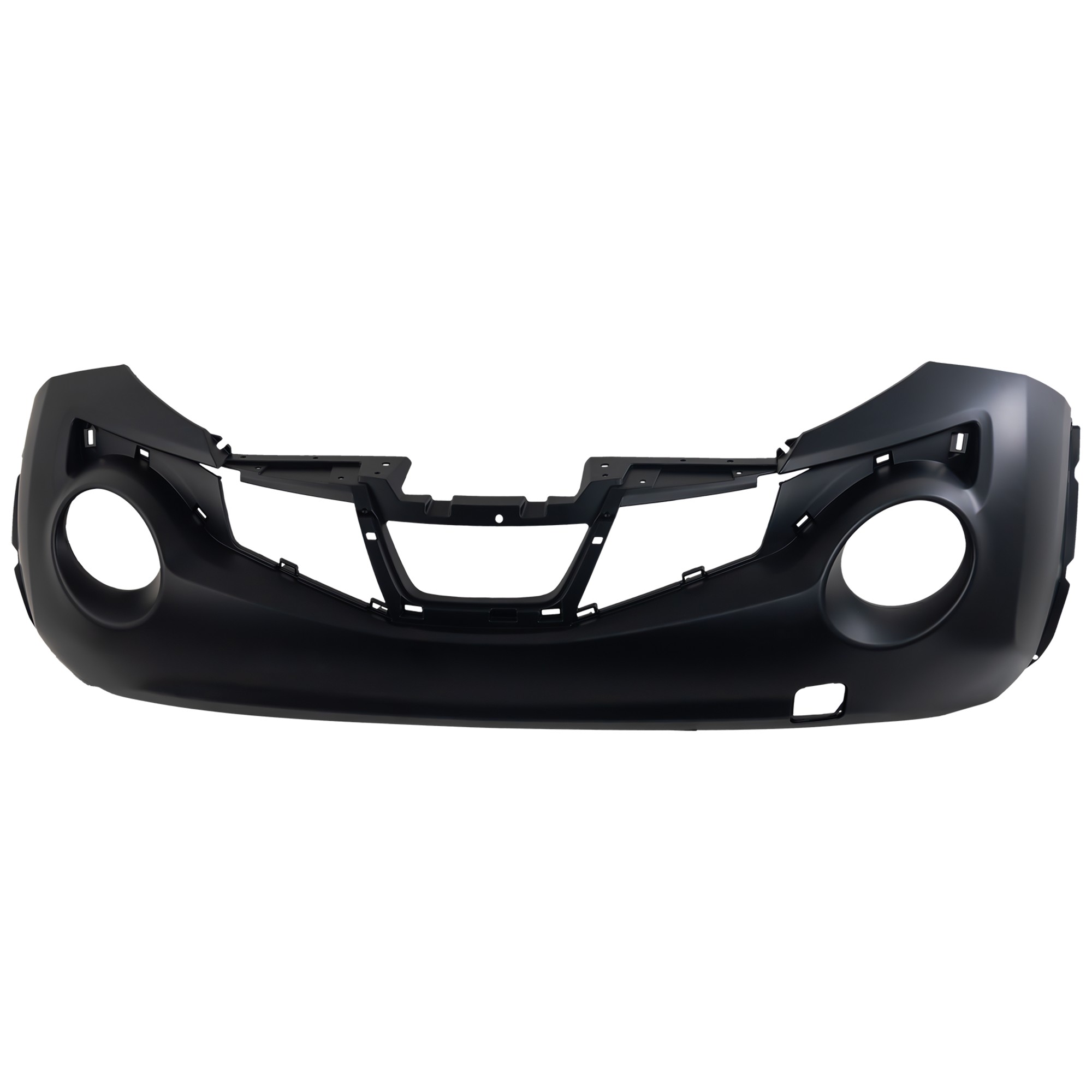 Front Bumper Cover for Nissan Juke 2011-2012, Primed (Ready to Paint), with Tow Hook Holes, without Tow Hook Cover, Replacement